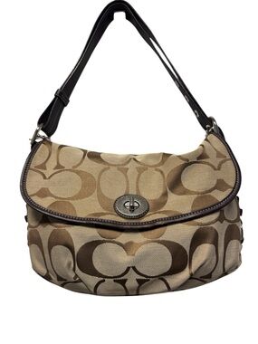 Coach Signature Canvas Flap Duffel / Soho Leather Flap Shoulder Bag
